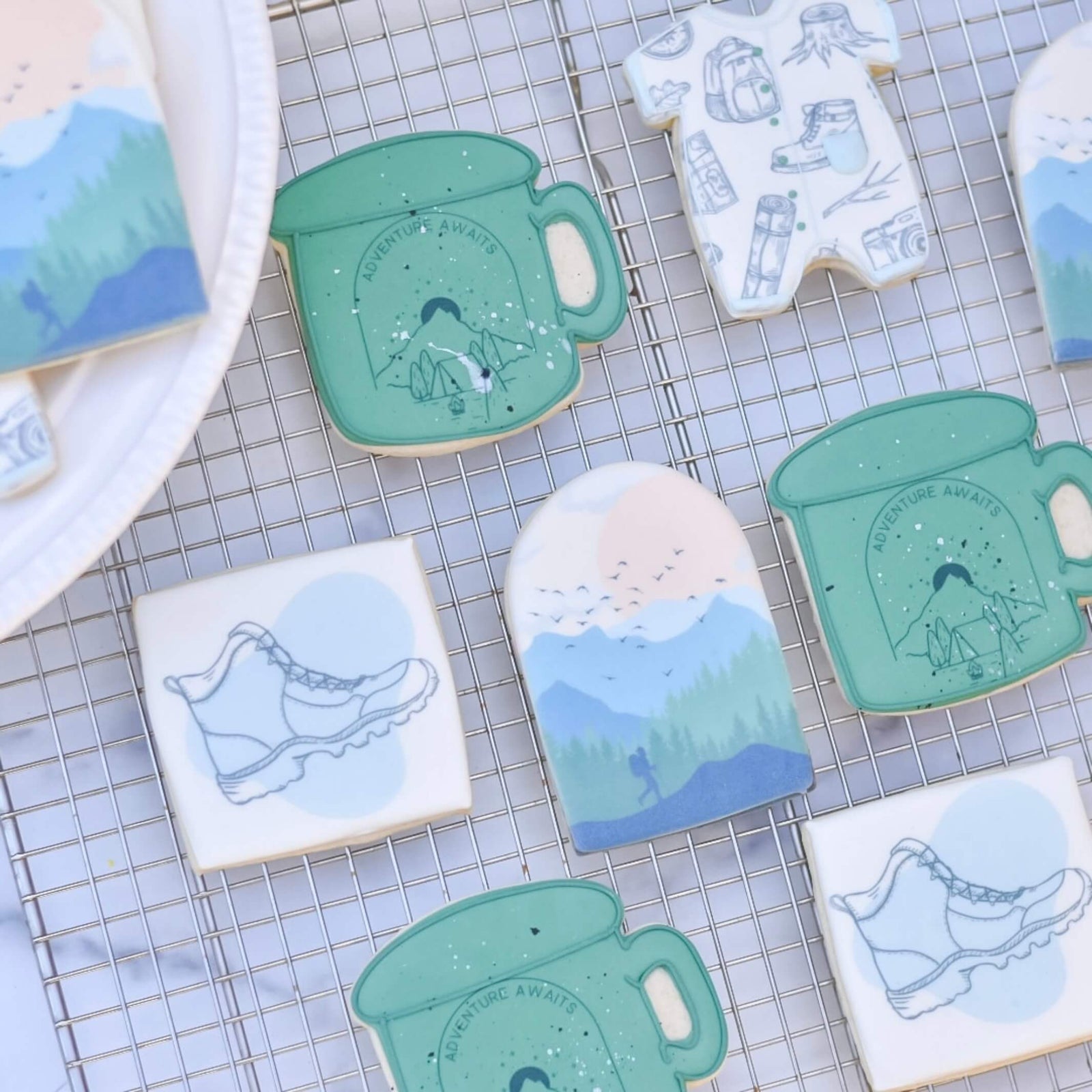 Baby Announcement or Shower | Adventure Awaits - Southern Sugar Bakery