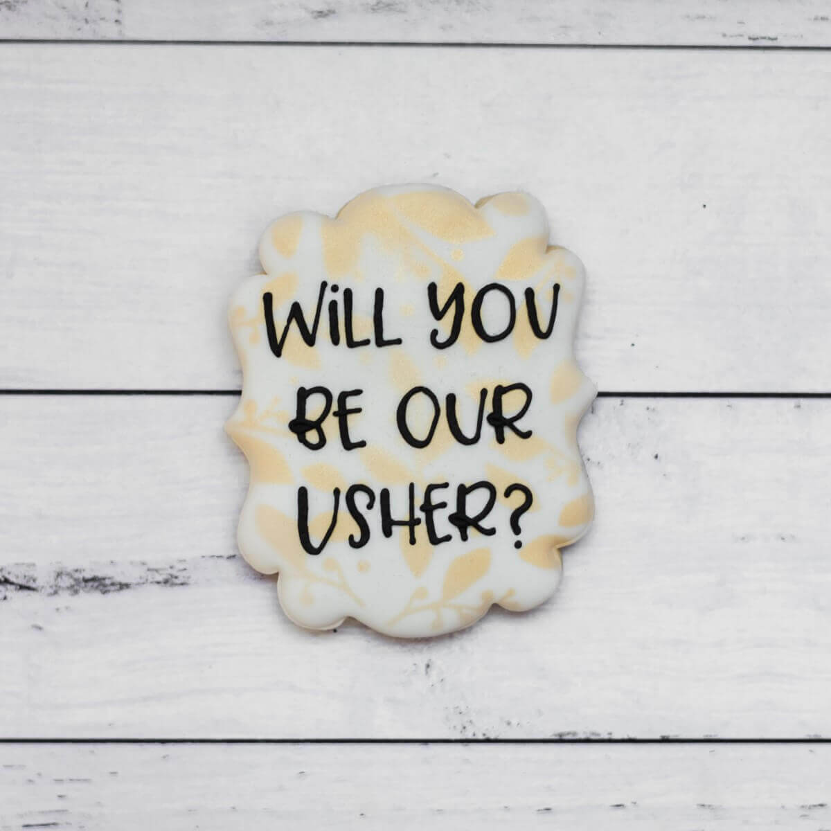 Wedding | Will You Be Our Usher - Southern Sugar Bakery