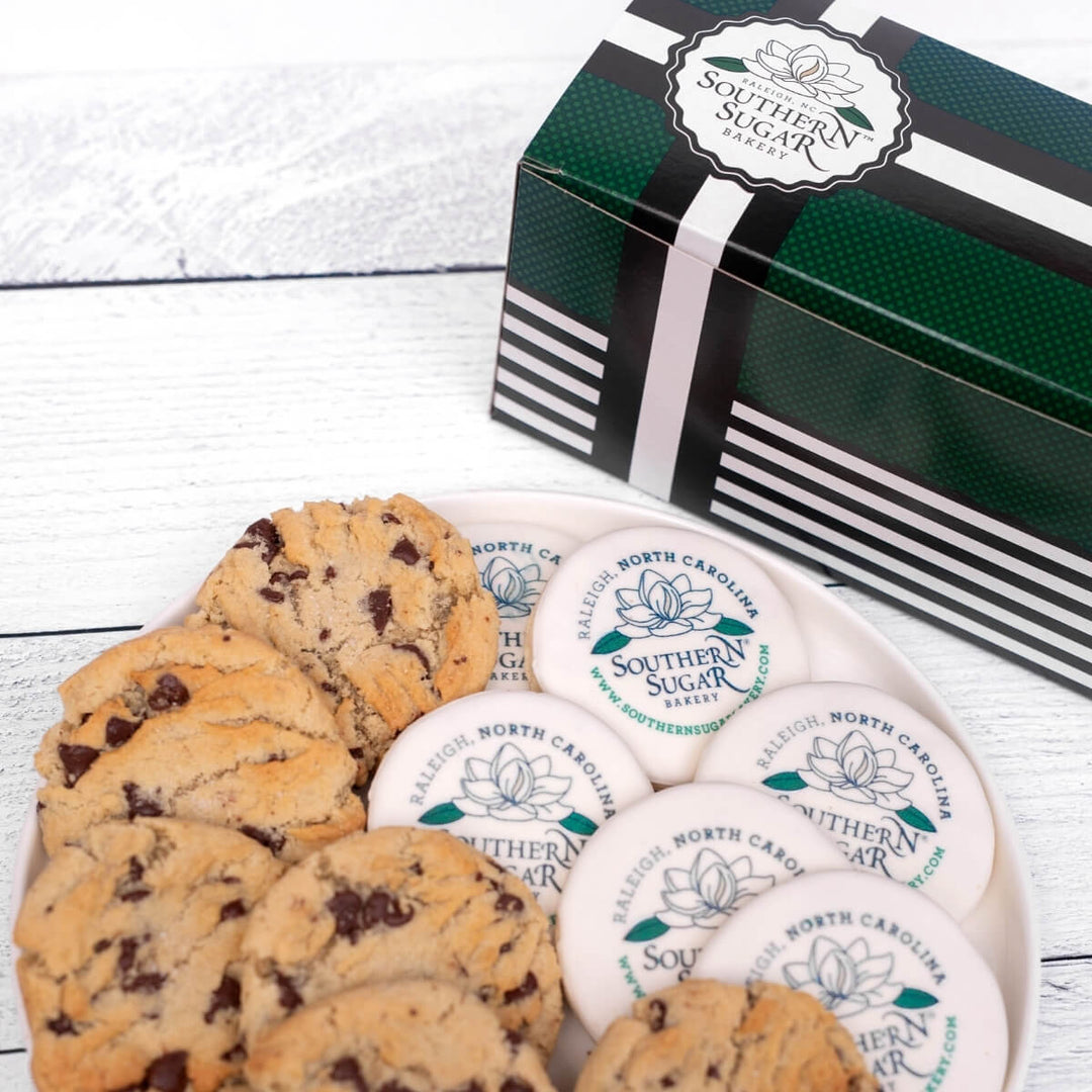 Corporate Gift Set | 6 Logo Cookies & 6 Classic Drop Cookies - Southern Sugar Bakery