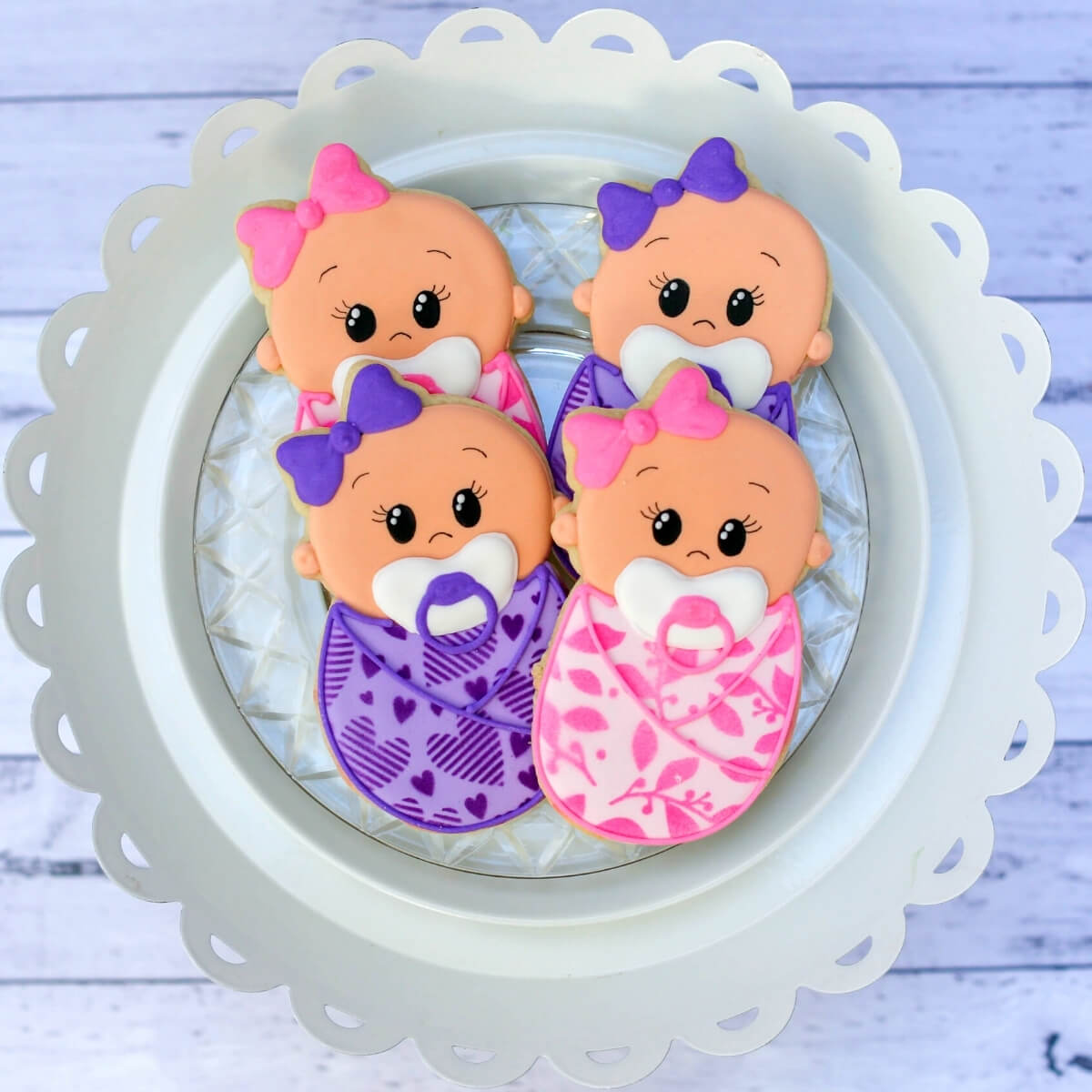 Baby Shower | Swaddled Baby (color options available) - Southern Sugar Bakery