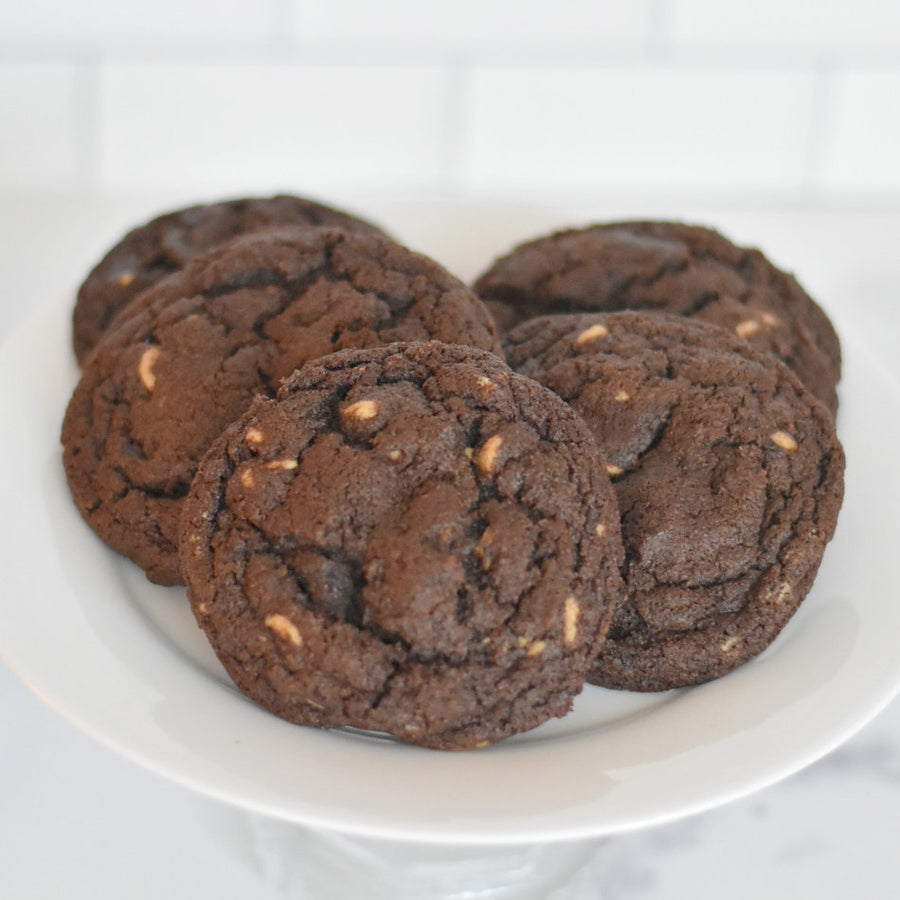 Double Chocolate Peanut Butter Cookies | Drop Cookies - Southern Sugar Bakery