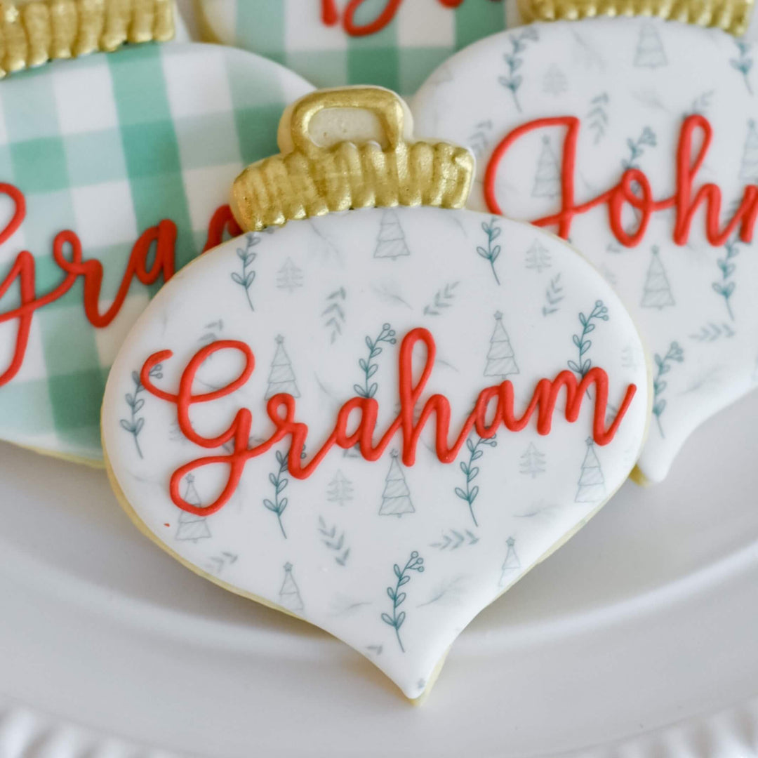 Christmas Set | Personalized Ornaments - Southern Sugar Bakery