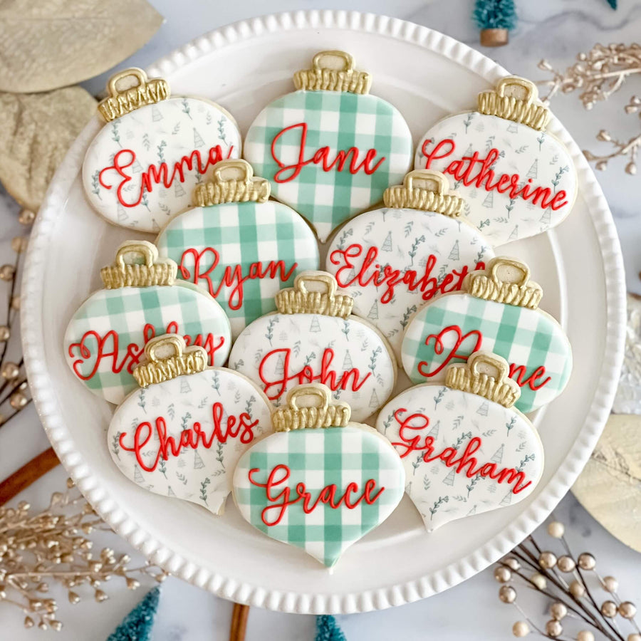 Christmas Set | Personalized Ornaments - Southern Sugar Bakery